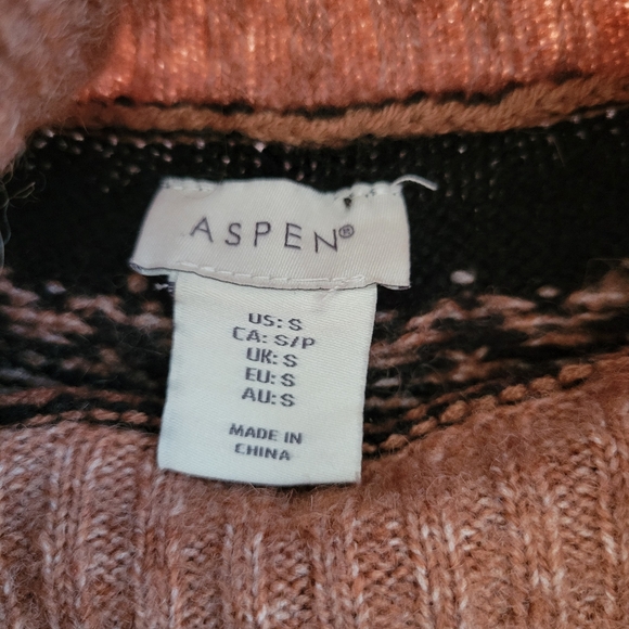 Aspen Fair‎ Isle Turtleneck Pullover Sweater  S - Picture 11 of 12